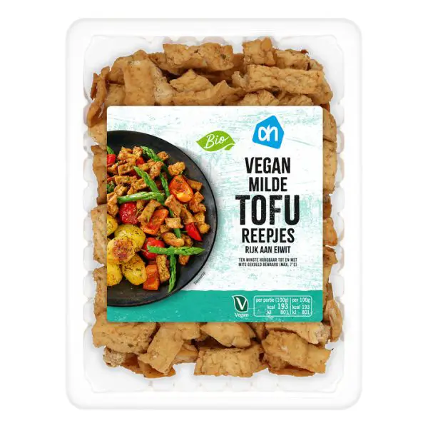 AH Biologisch Tofu roerbakreepjes fijn gekruid
