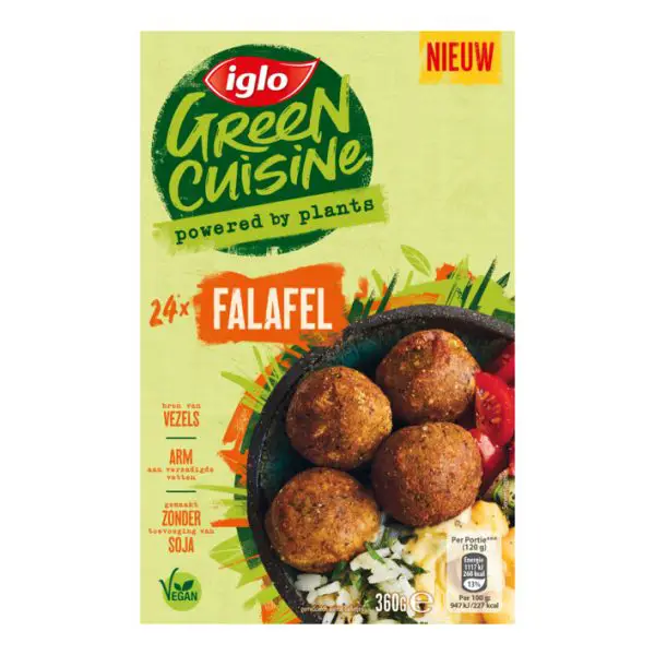 Iglo Green cuisine falafel